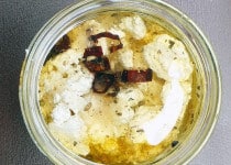 Fresh cheese with spices and herbs