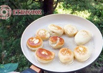 Traditional Ukrainian Donuts Pampushky z makom